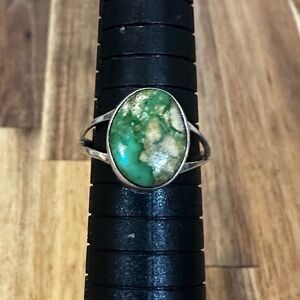 Turquoise and Stirling Ring